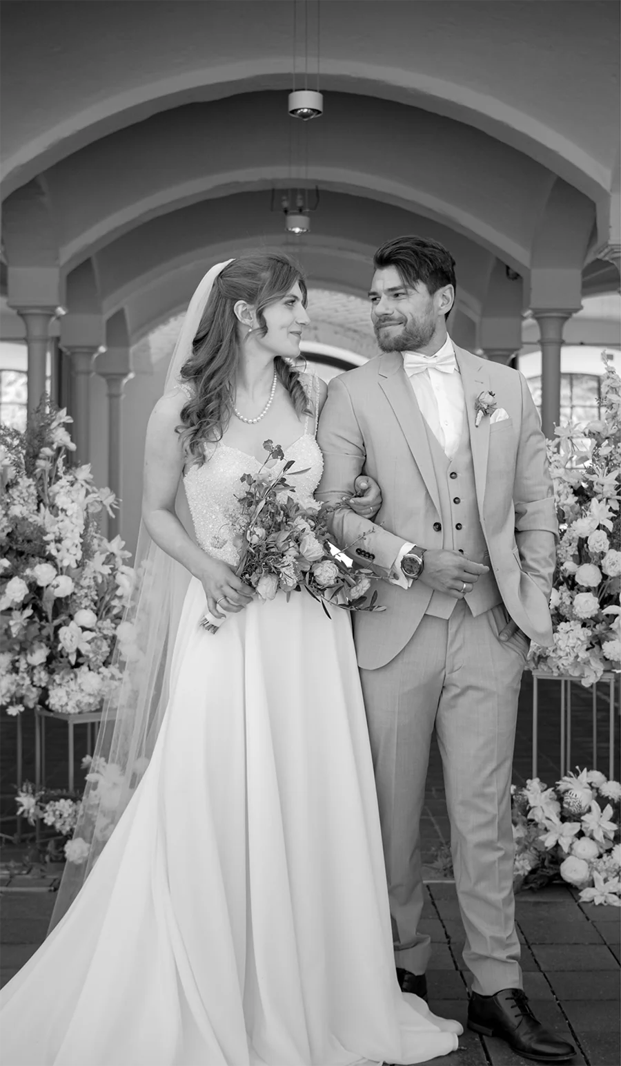 Brautpaar beim Hochzeitsvideo Shooting am Tegernsee bei München