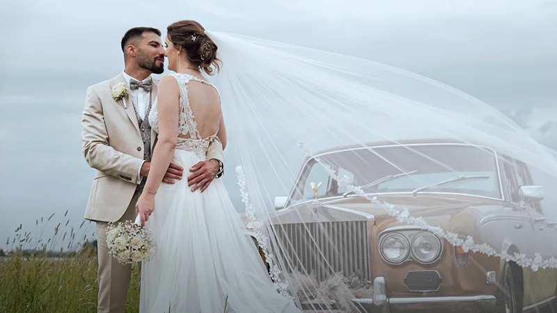 Hochzeitsvideo Shooting mit Rolls-Royce in München